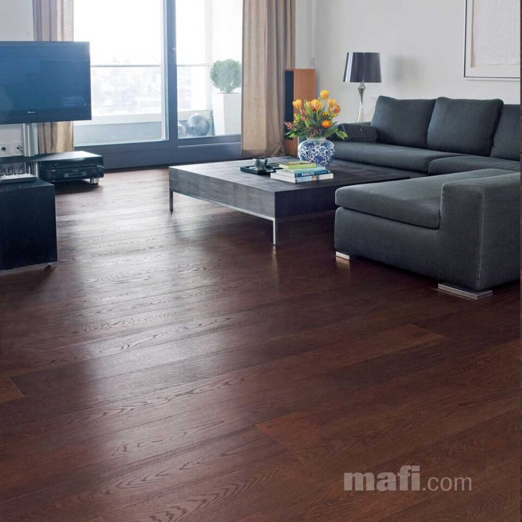 Mafi Vulcano nero natural oil parket u dnevnoj sobi